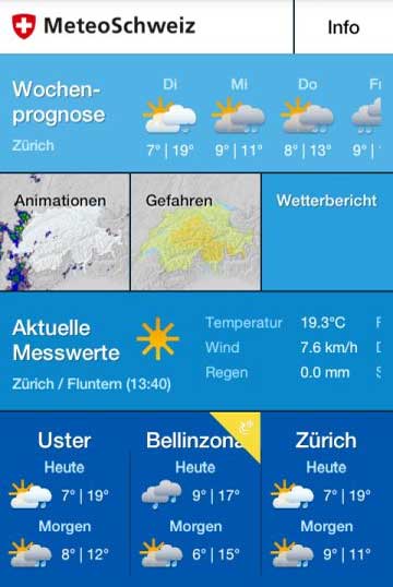 MeteoSchweiz-App