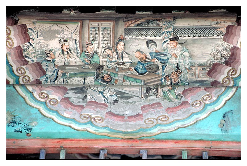 'Projekt Orientalische Träume: Dachbalken mit mystischen Bildern, Himmelstempel, Beijing' von Kurt Salzmann