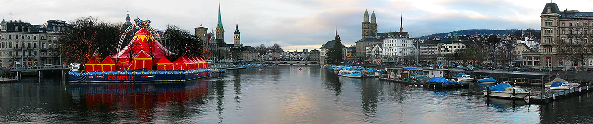 'Zürich von der Seebrücke' von Kurt Salzmann
