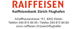 Raiffeisenbank Zrich Flughafen - Gold Sponsor